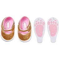 Baby Annabell Zlaté topánočky a vložky do topánok, 43 cm - Oblečenie pre bábiky