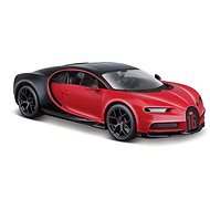 Maisto Bugatti Chiron Sport, piros-fekete - Fém makett