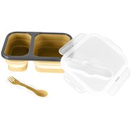 Zopa Snack box with cutlery large Mustard Yellow - Lunch Box
