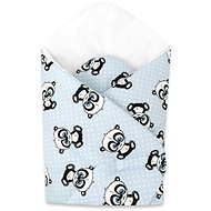COSING Sleeplease Pandy Tečky modrá - Swaddle Blanket