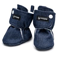 T-TOMI Denim Navy (6-9 months) - Baby Booties