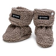 T-tomi Teddy Grey (0-3 months) - Baby Booties