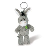 NICI Donkey key ring with green four-leaf clover 10 cm - Keychain