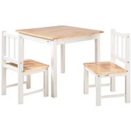 Geuther Stool and 2 chairs white/nature - Children's Furniture