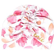 Turban - dětská čepice Pink Leaves - Čepice pro miminko