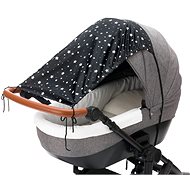 Fillikid Sun visor UV50+ black star - Pram Sun Shade