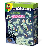 SES Explore svítící jednorožci - Samolepicí dekorace
