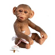 Guca 992 Reborn Monkey - realistic baby monkey with all-vinyl body - 32 cm - Doll