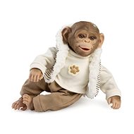 Guca 987 Reborn Monkey - Realistic baby monkey with soft fabric body - 32 cm - Doll