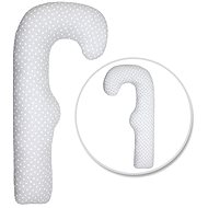 SCAMP F-shaped pillow 80 × 150 cm LittleHeartWhiteGray - Nursing Pillow