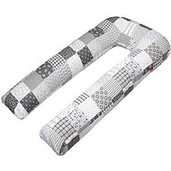 SCAMP Maternity Pillow/Shape U 75 x 135 cm Patchwork grey - Nursing Pillow