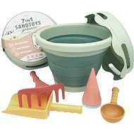 Compactoys Folding set 7in1 green - Sand Tool Kit