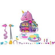 Polly Pocket Salon Rainbow Unicorn 2 in 1, 2 pidi dolls, 20+ game pieces - Figure and Accessory Set