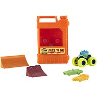 Hot Wheels Monster Trucks game set, Motosaurus truck and 2 crushed cars 1:64 - Hot Wheels