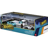 Hot Wheels Set of 3 premium English cars with team tractor, drifting theme - Toy Car Set