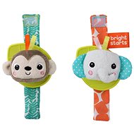 Bright Starts Monkey/hand elephant 2 pcs - Baby Rattle