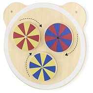 Viga Wooden Wall Game - Rotating Wheels - Didactic Toy