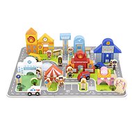 Viga City with mat - Wooden Blocks