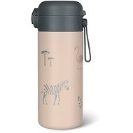 Zopa Liquid thermos with straw and silicone holder Safari 350 ml - Children's Thermos