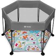 Lionelo Roel Grey Multicolour - Baby Playpen