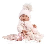 Llorens 84338 New Born kislány - élethű játékbaba teljes vinyl testtel - 43 cm - Játékbaba