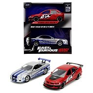 Jada Fast and Furious Twin Pack 2006 Mitsubishi Lancer Evo IX + Brian's 2002 Nissan Skyline GTR R34 - Metal Model