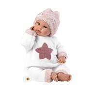 Llorens 63648 New Born - élethű játékbaba hangokkal és puha szövet testtel - 36 cm - Játékbaba
