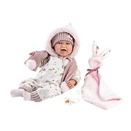 Llorens 74030 New Born - realistic doll with sounds and soft fabric body - 42 cm - Doll