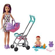 Barbie bébiszitter játékkészlet - babakocsi - Játékbaba