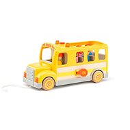 Woody School Bus with Sounds and Lights - Push and Pull Toy