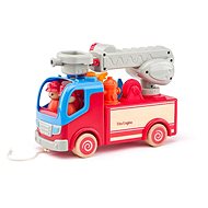 Woody Fire Truck with Sounds and Lights - Push and Pull Toy