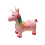 Skákajúce zvieratko ružový jednorožec - Hopsadlo pre deti