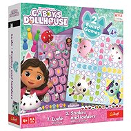 Trefl Set of 2in1 games Man, Don't Be Angry, Snakes and Ladders Gabby's Dollhouse - Game Bundle