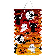 LUMA Lantern cylinder HALLOWEEN ghosts, 15 cm - Chinese Lantern