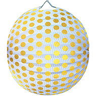 LUMA Lantern round gold dot, 25 cm - Chinese Lantern