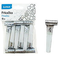 LUMA silver holographic milling machine, 6 pcs - Party Accessories