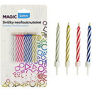 LUMA Trading svíčka Magic 10 ks, nesfouknutelná - Candle Set