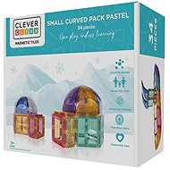 Cleverclixx Curved Pack Pastel 34 pcs - Building Set