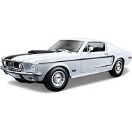 Maisto Ford Mustang GT Cobra Jet 1968 1:18 white - Metal Model