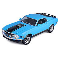 Maisto Ford Mustang Mach 1 1970 1:18 blue - Metal Model
