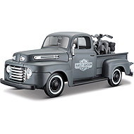 Maisto Ford F-1 Pickup 1948 with WLA Flathead 1942 1:24 - Metal Model