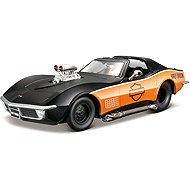 Maisto Harley-Davidson Custom - Chevrolet Corvette 1970 1:24 - Metal Model