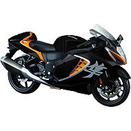 Maisto Suzuki Hayabusa 2022 1:12 black-orange + stand - Metal Model