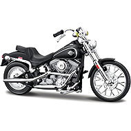 Maisto Harley-Davidson FXST Softail 1984 1:18 matte black - Metal Model