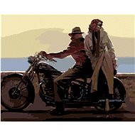 Painting by Numbers - Lovers on a Motorcycle - Painting by Numbers