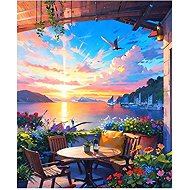 Norimpex Dům s terasou 40 × 50 cm - Painting by Numbers