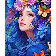 Norimpex Dívka s květy 40 × 50 cm - Painting by Numbers