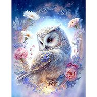 Norimpex White Owl 40 × 50cm - Painting by Numbers