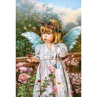 Norimpex Angel with Flowers 40 × 50cm - Painting by Numbers