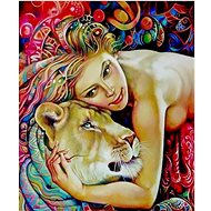 Gaira Two lionesses M3619 - Painting by Numbers